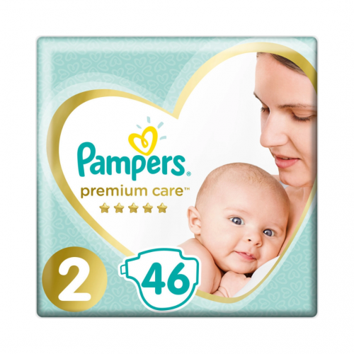 Pampers Premium Care Νο.2 Πάνες για μωρά 4-8 kg 46τμχ